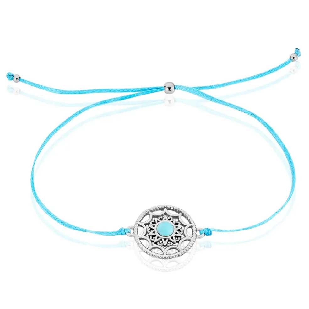 Bracelet Rojin Argent Blanc Pierre De Synthese