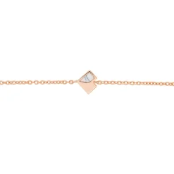 Bracelet Rossana Argent Rose Pierre De Synthese