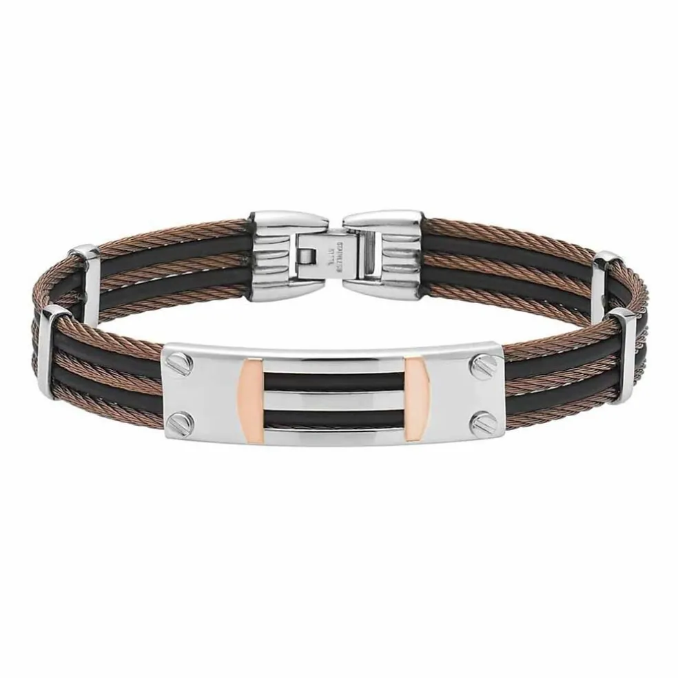 Bracelet Sawssan Or Acier Bicolore