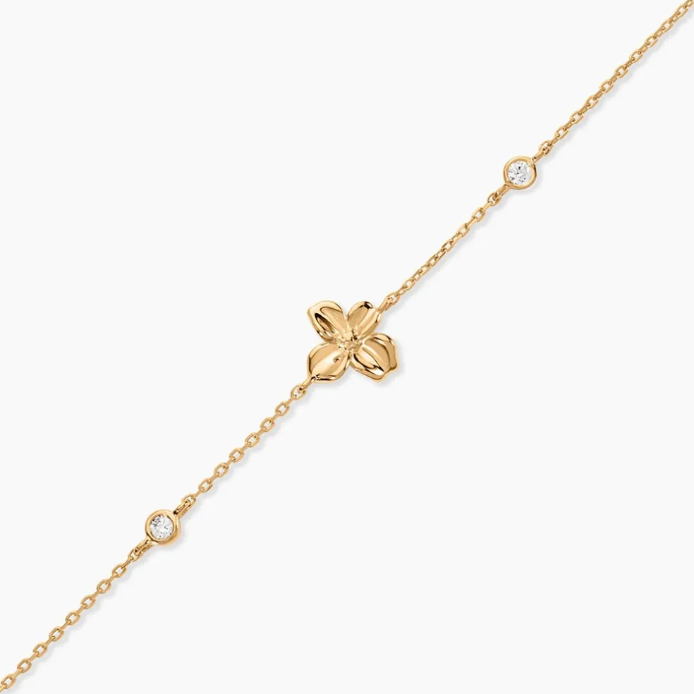 Bracelet Selva Plaqué Or Jaune Oxyde De Zirconium