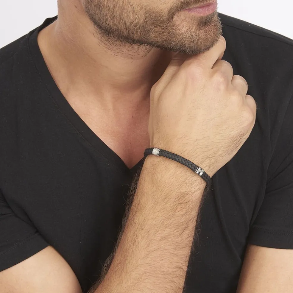 Bracelet Selwaae Or Acier Bicolore