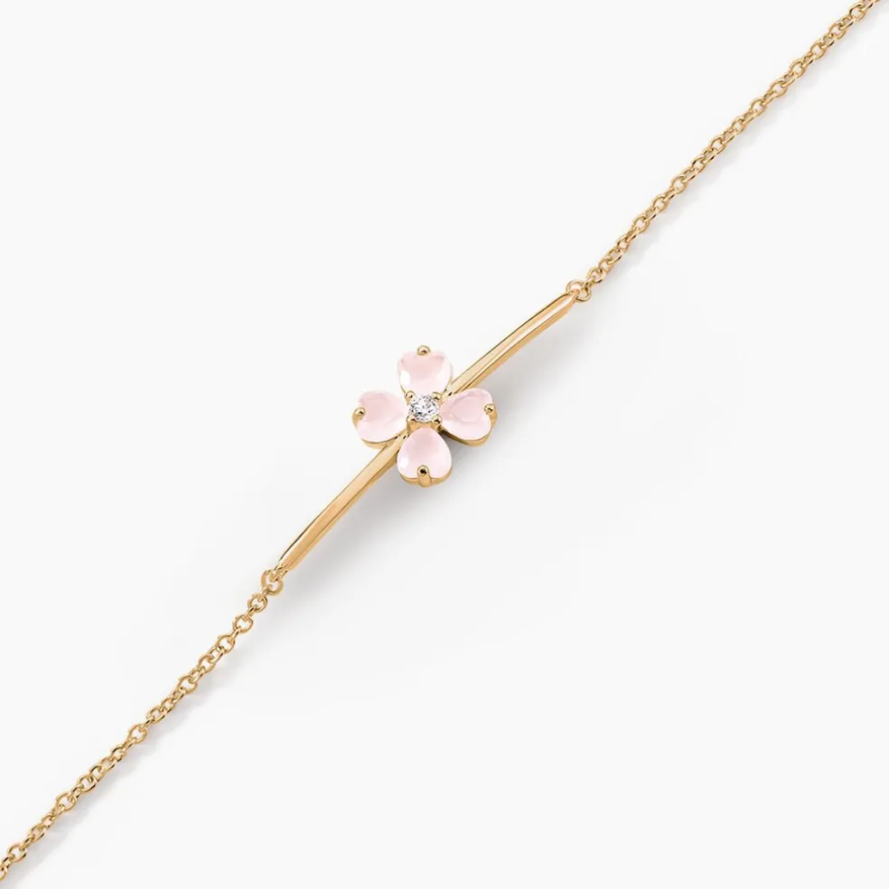 Bracelet Sendai Plaqué Or Jaune Oxyde De Zirconium