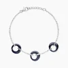 Bracelet Suzanne Argent Blanc Céramique Et Oxyde De Zirconium