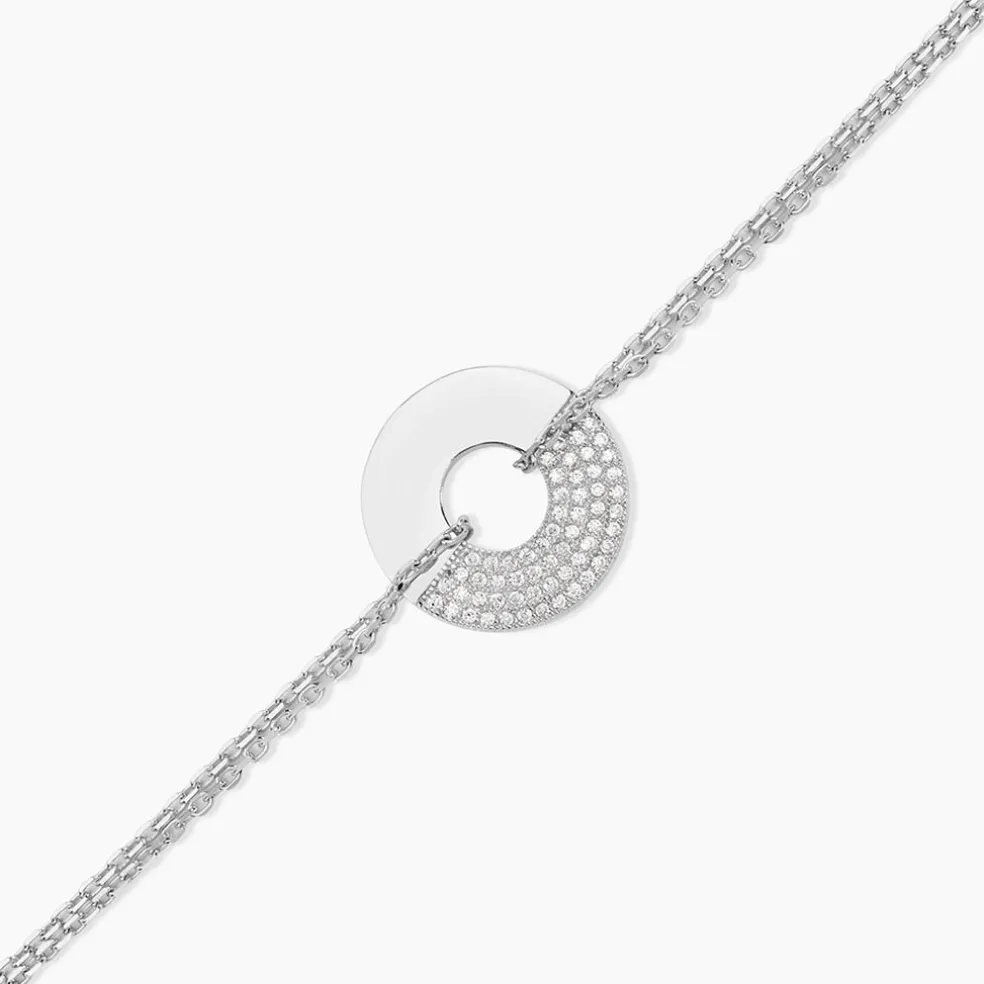 Bracelet Thémis Argent Blanc Oxyde De Zirconium