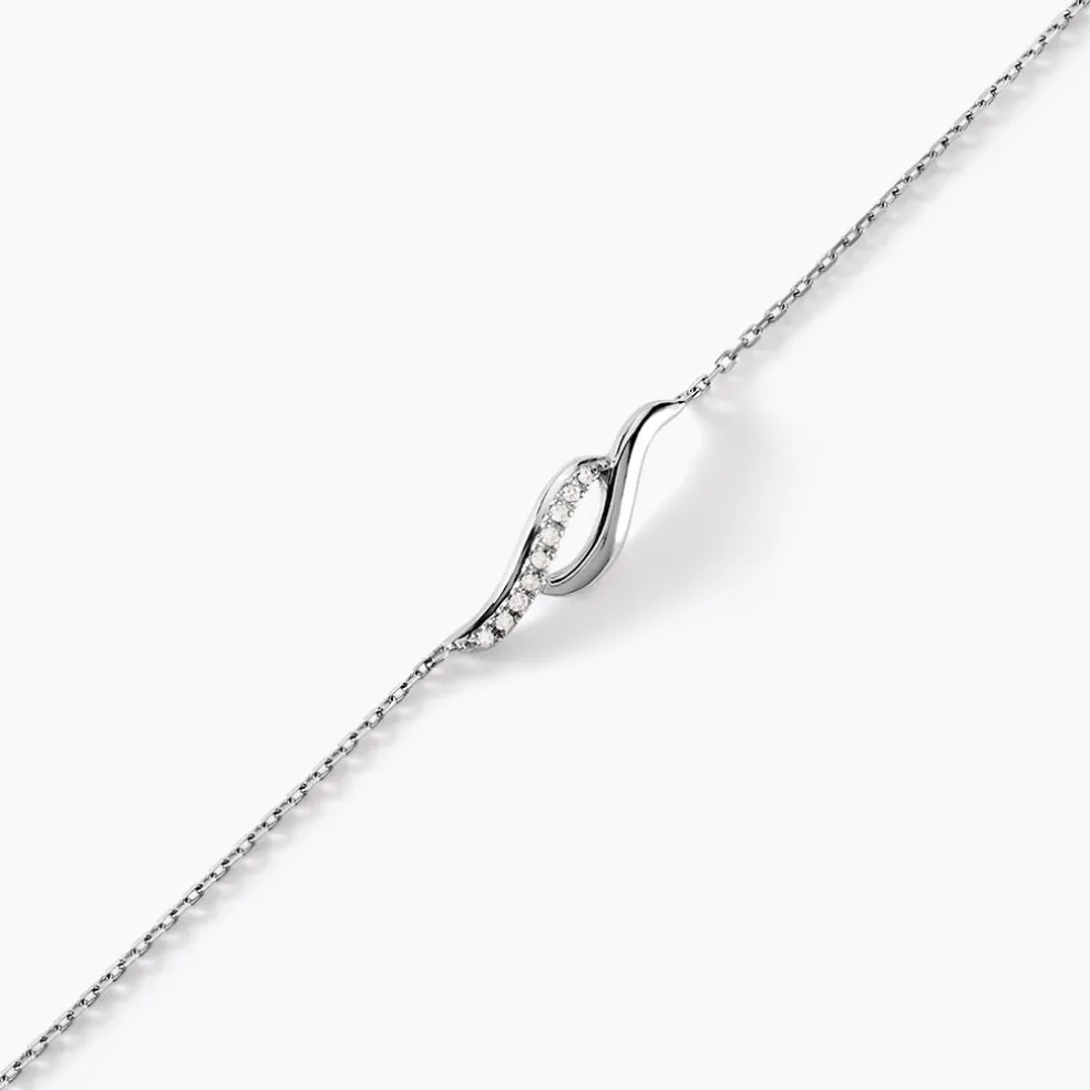 Bracelet Tylane Or Blanc Diamant