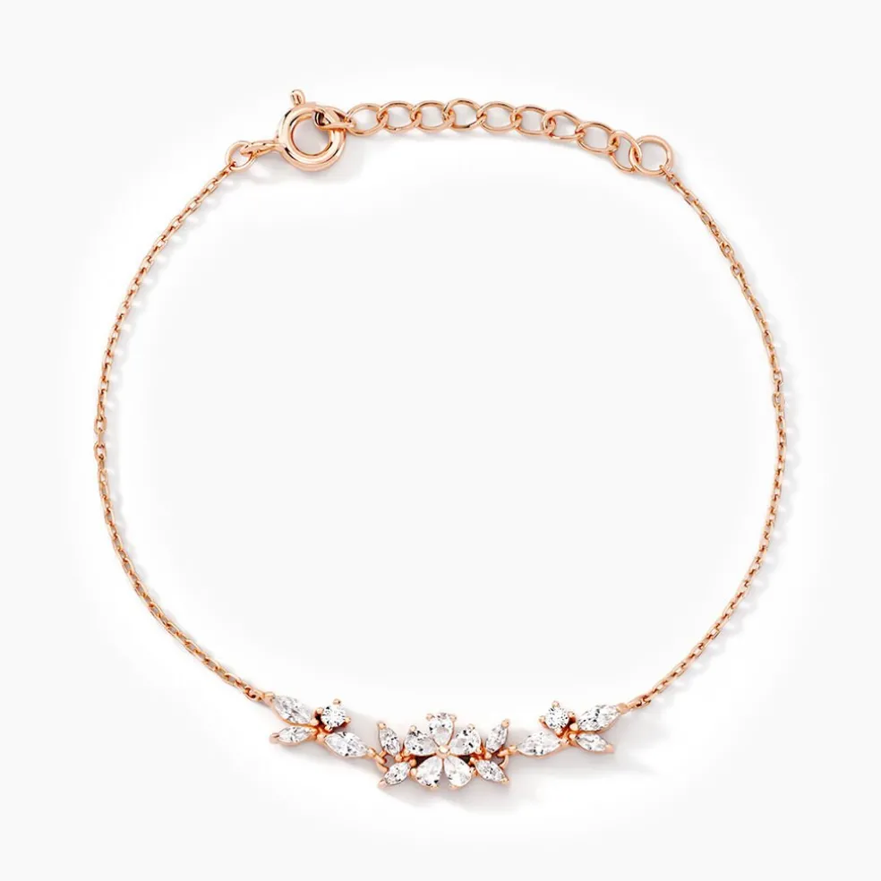 Bracelet Wanda Argent Rose Oxyde De Zirconium