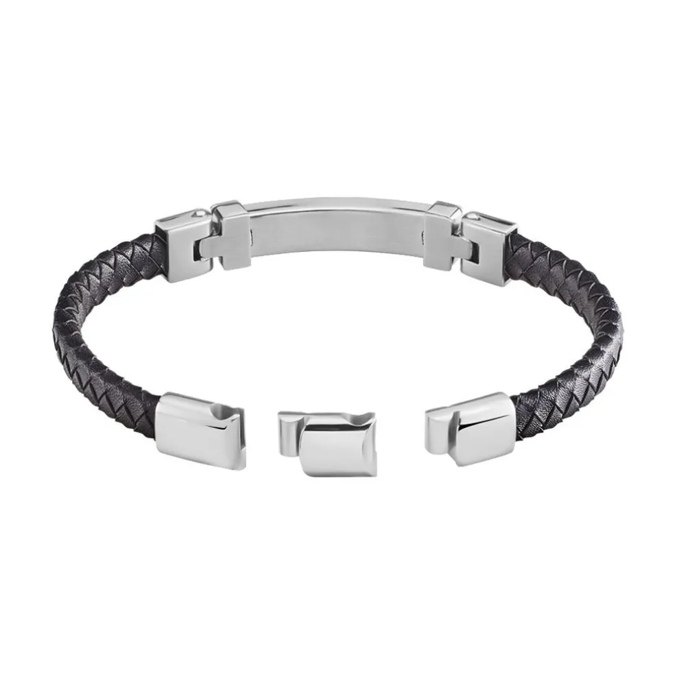 Bracelet Yannick Acier Blanc