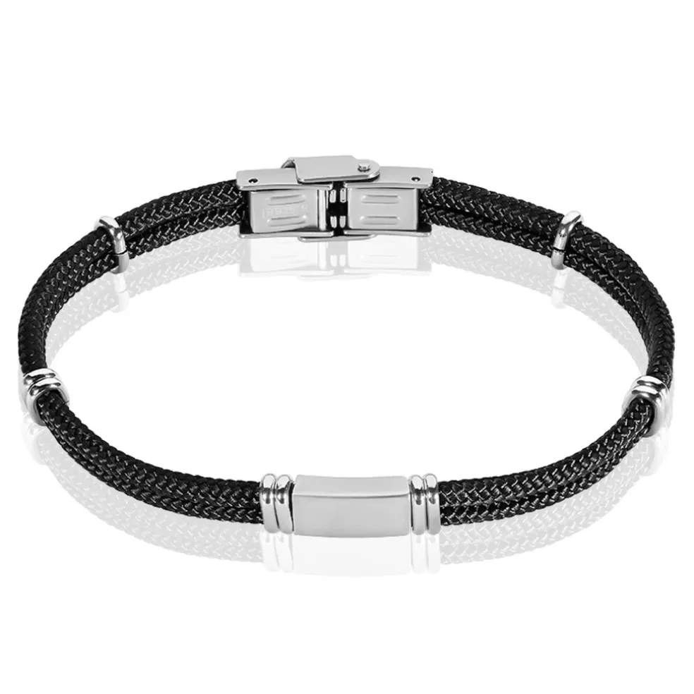 Bracelet Yannik Acier Blanc