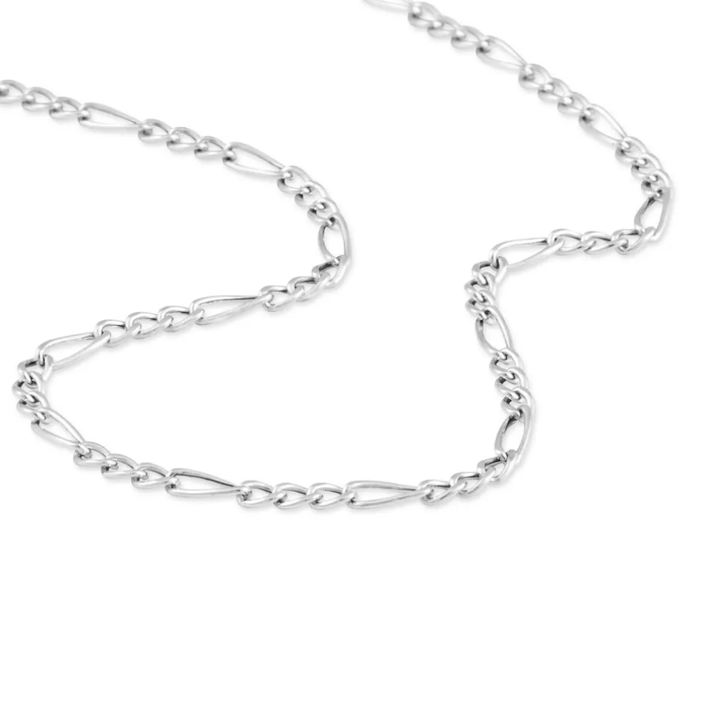Chaîne Cameo Maille Alternee 1/3 Or Blanc