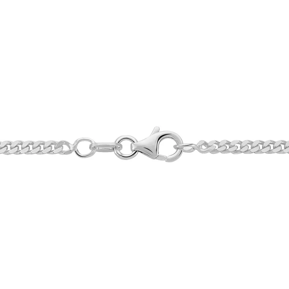 Chaîne Clementine Argent Blanc
