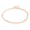 Chaîne De Cheville Daria Argent Rose