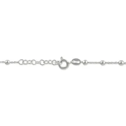 Chaîne De Cheville Minia Argent Blanc