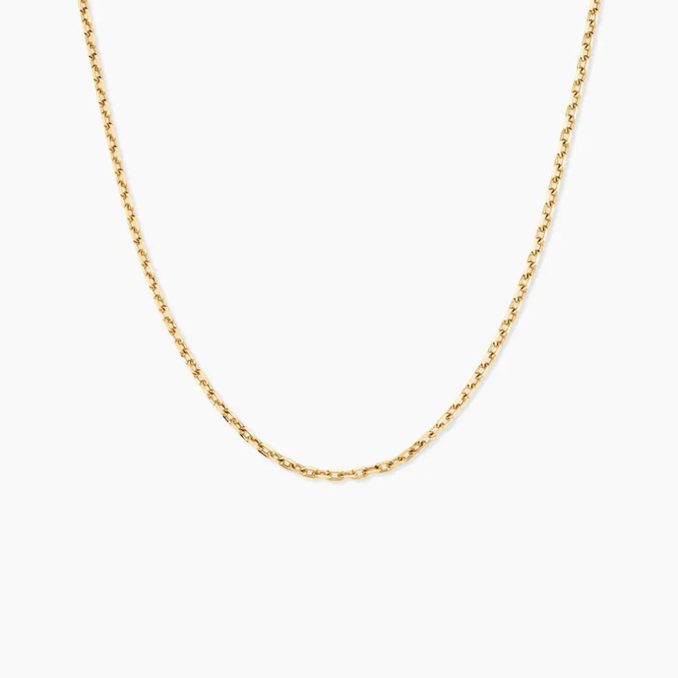Chaîne Igoa Maille Forçat Diamantee Or Jaune
