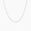 Chaîne Igoa Maille Forçat Diamantee Or Blanc