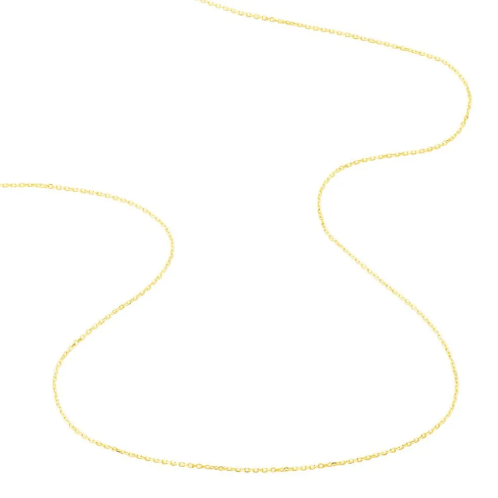 Chaîne Igoa Maille Forçat Diamantee Or Jaune