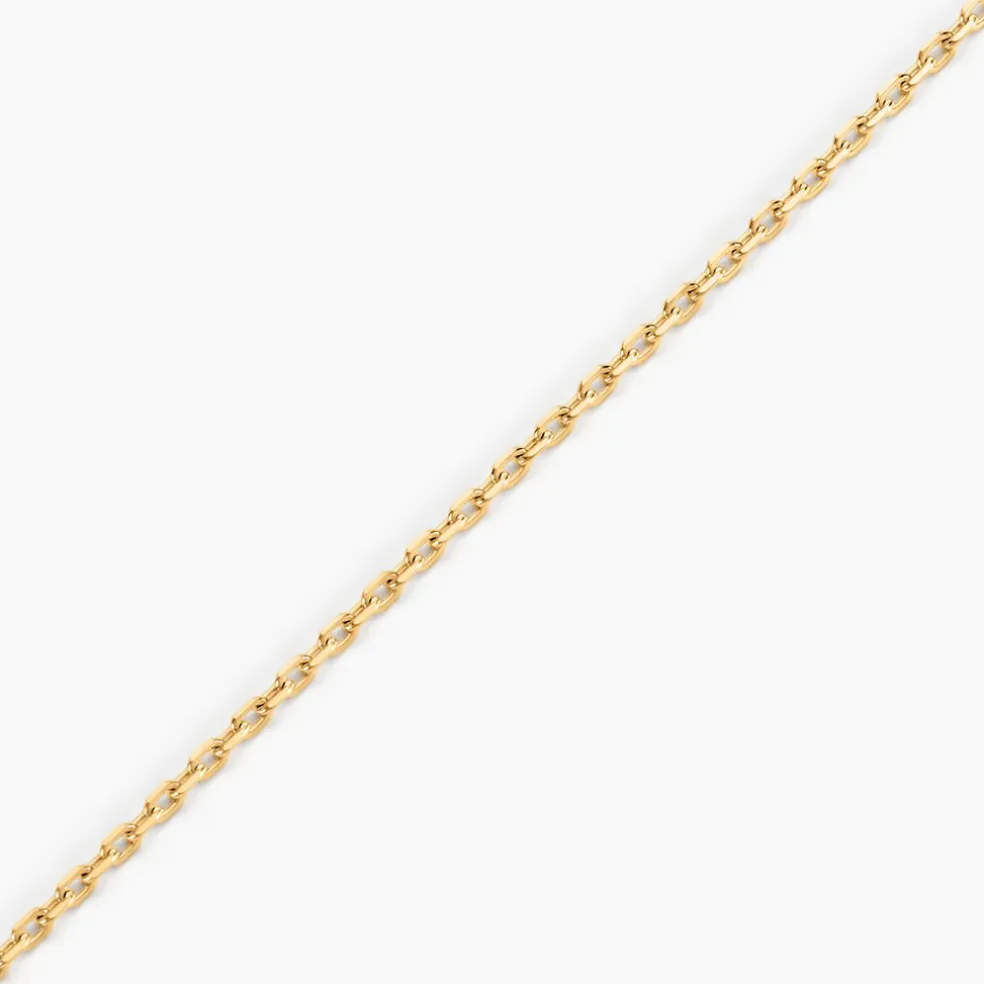 Chaîne Igoa Maille Forçat Diamantee Or Jaune