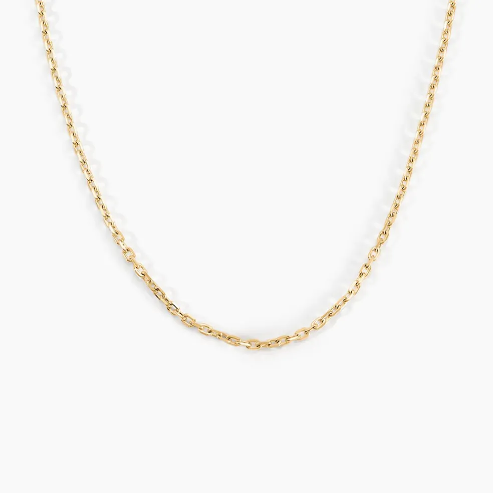 Chaîne Igoa Maille Forçat Diamantee Or Jaune