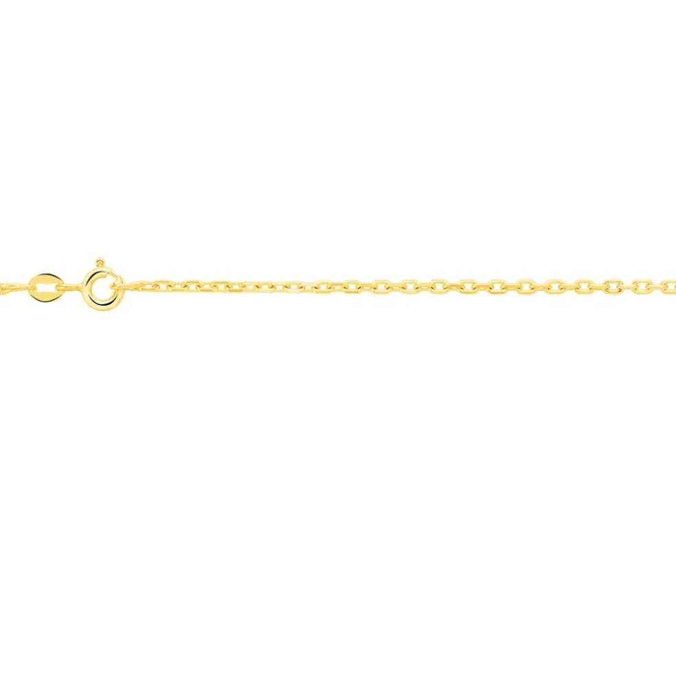 Chaîne Igoa Maille Forçat Diamantee Or Jaune