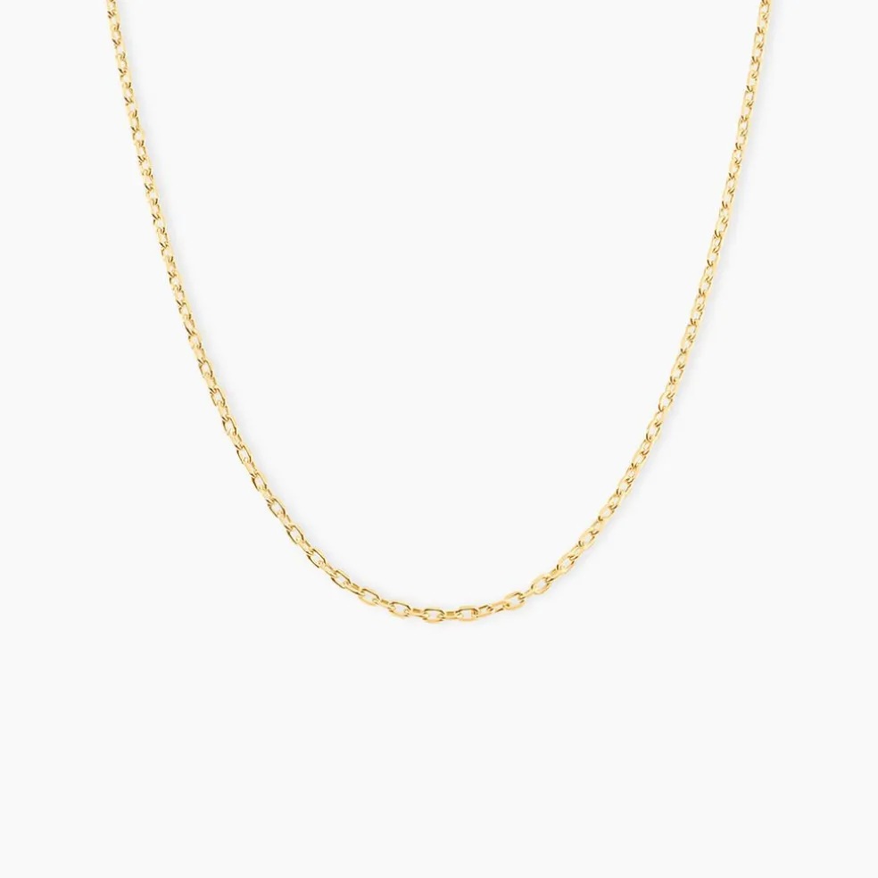 Chaîne Igoa Maille Forçat Diamantee Or Jaune