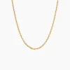 Chaîne Igoa Maille Forçat Diamantee Or Jaune
