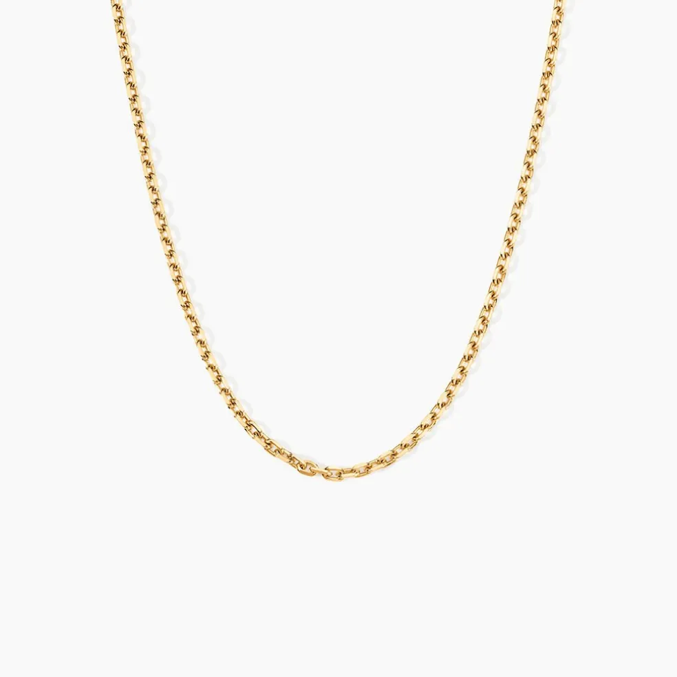 Chaîne Igoa Maille Forçat Diamantee Or Jaune