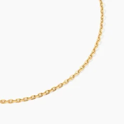 Chaîne Igoa Maille Forçat Diamantee Or Jaune