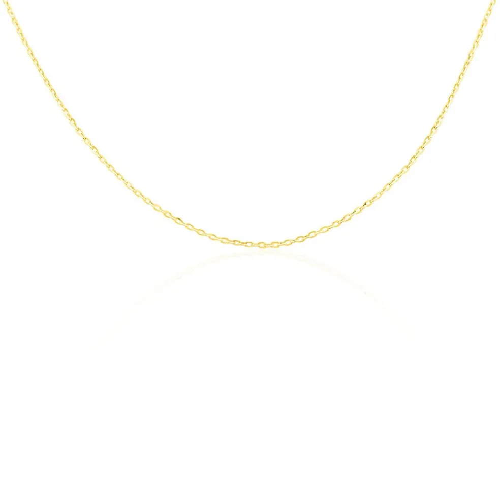 Chaîne Igoa Maille Forçat Diamantee Or Jaune