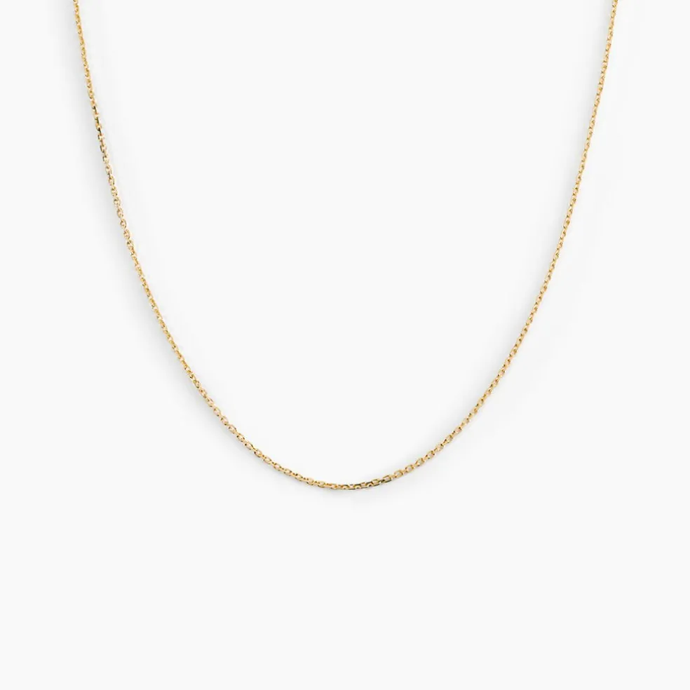 Chaîne Igoa Maille Forçat Diamantee Or Jaune