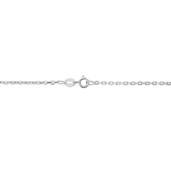 Chaîne Igoa Maille Forçat Diamantee Or Blanc