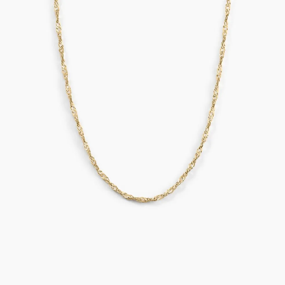 Chaîne Imanie Maille Singapour Or Jaune