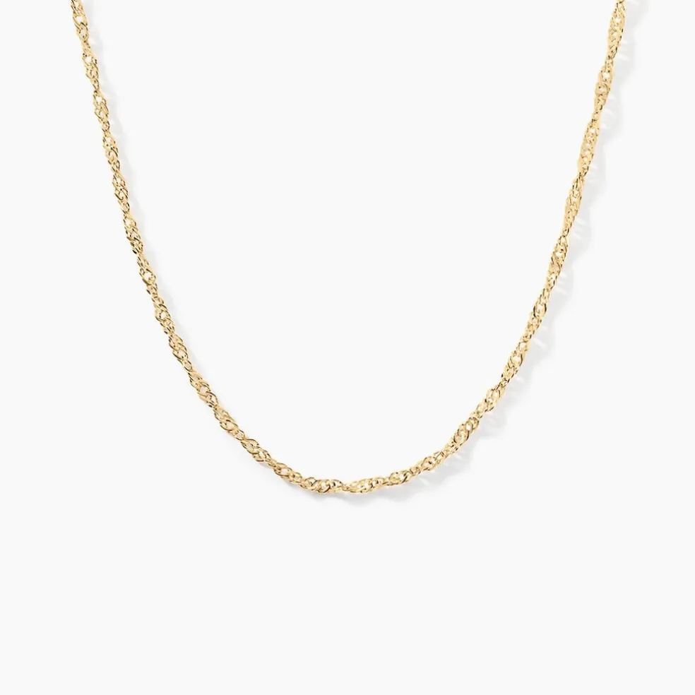 Chaîne Imanie Maille Singapour Or Jaune