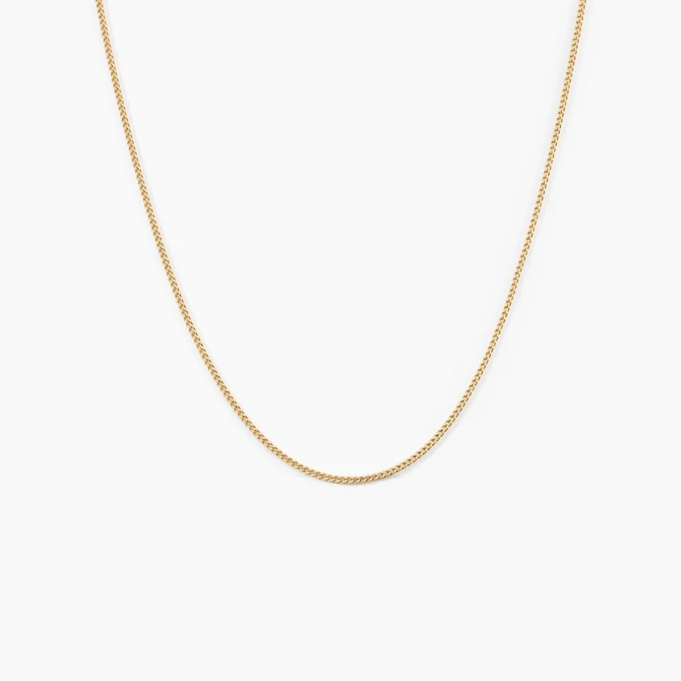 Chaîne Ixia Maille Gourmette Diamantee Or Jaune