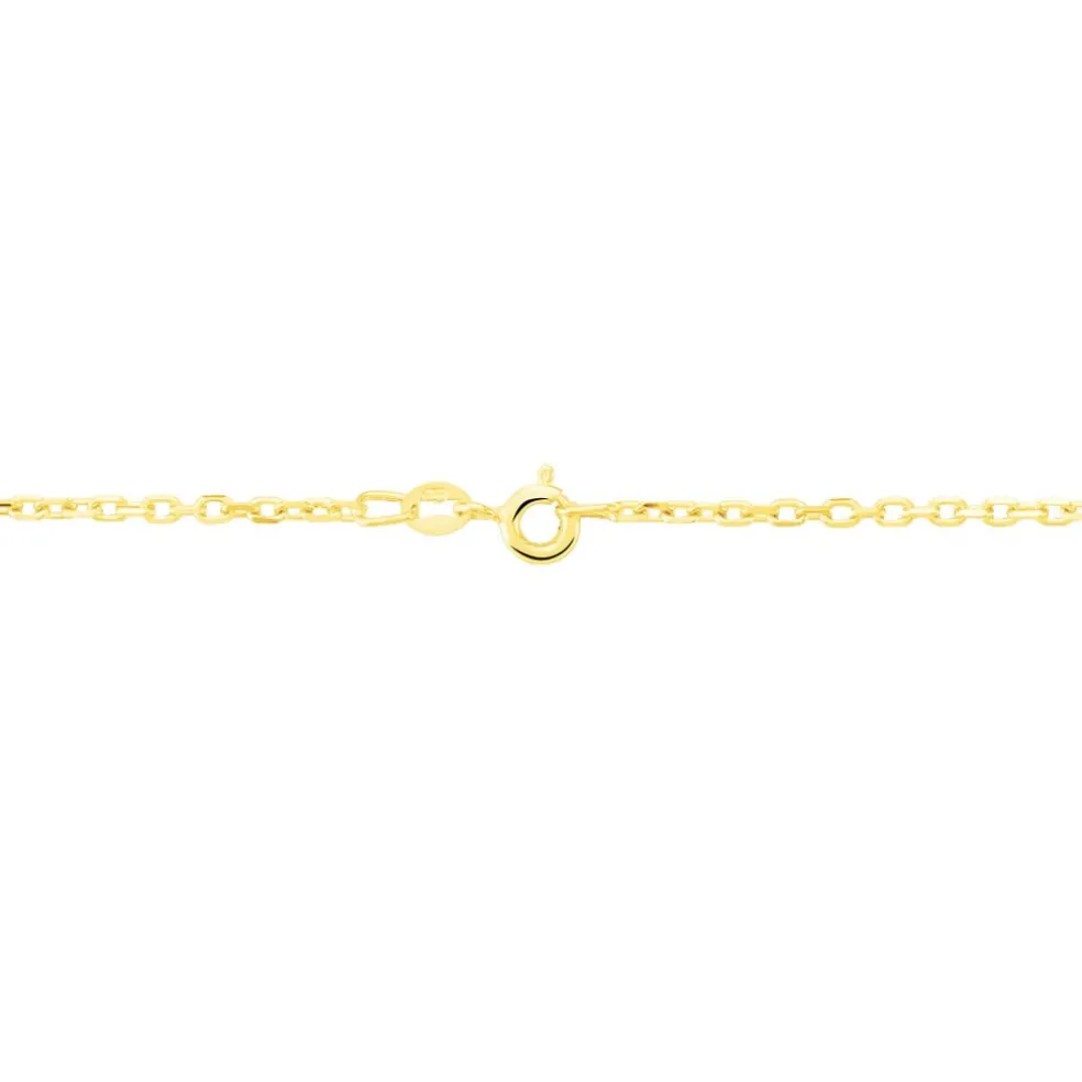 Chaîne Keyssie Maille Forçat Diamantée Or Jaune