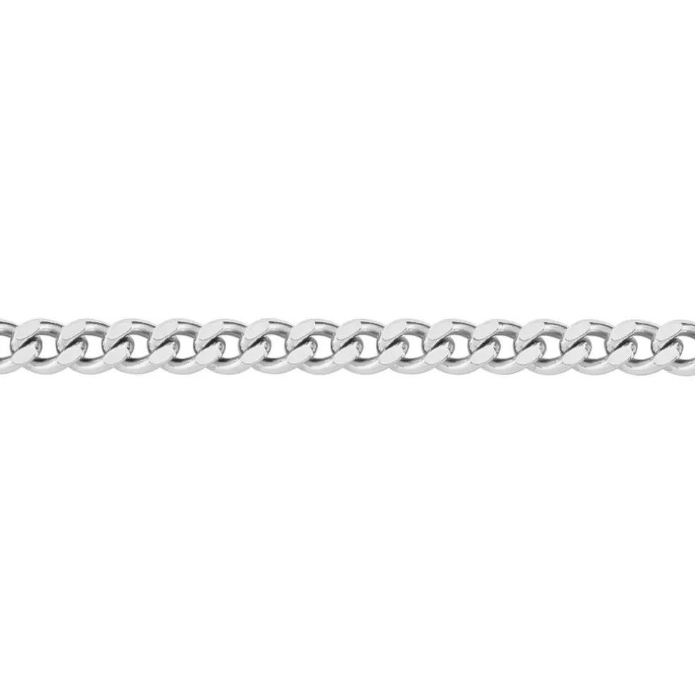 Chaîne Nairi Maille Gourmette Argent Blanc