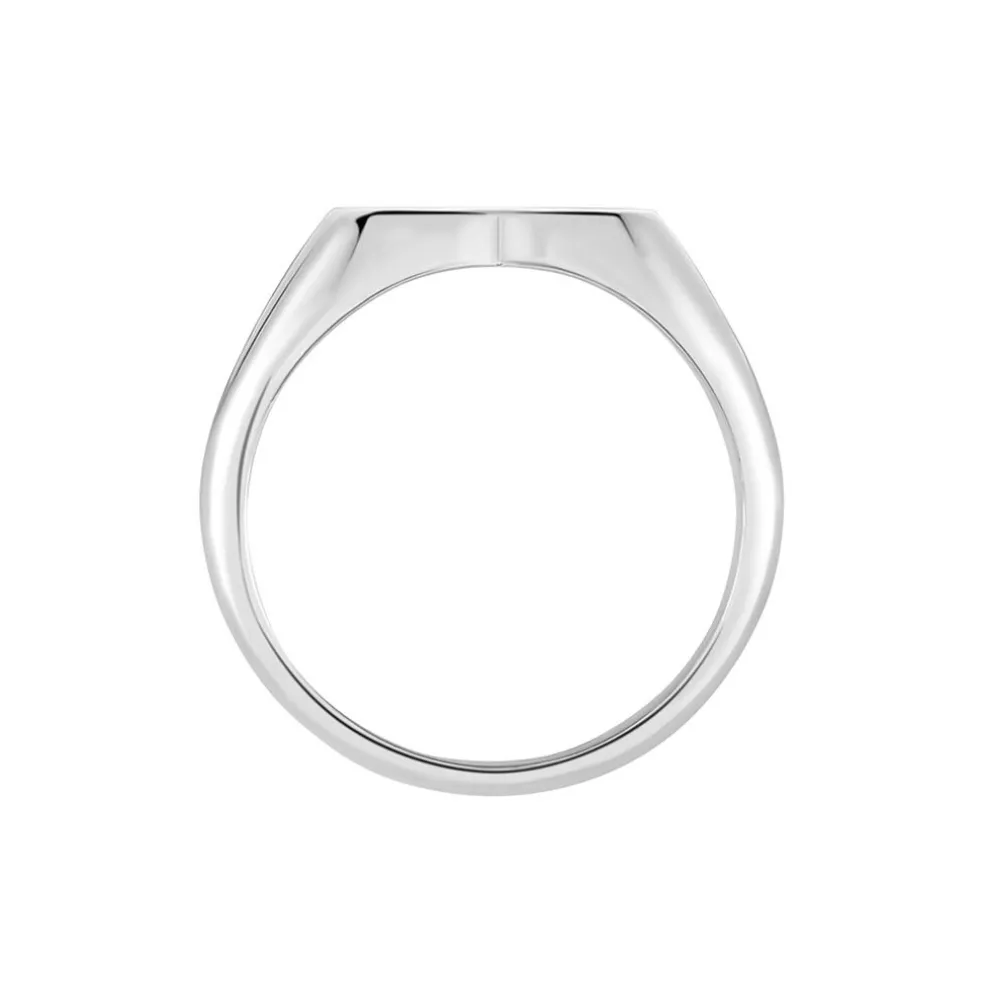 Chevalière Barbara Argent Blanc
