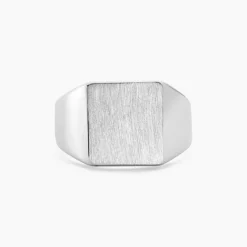 Chevalière Gaspare Argent Blanc