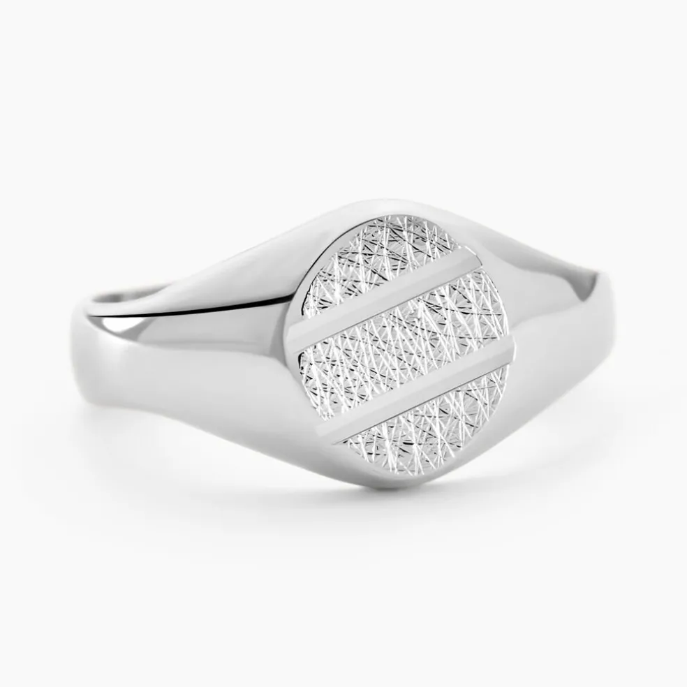 Chevalière Kety Argent Blanc
