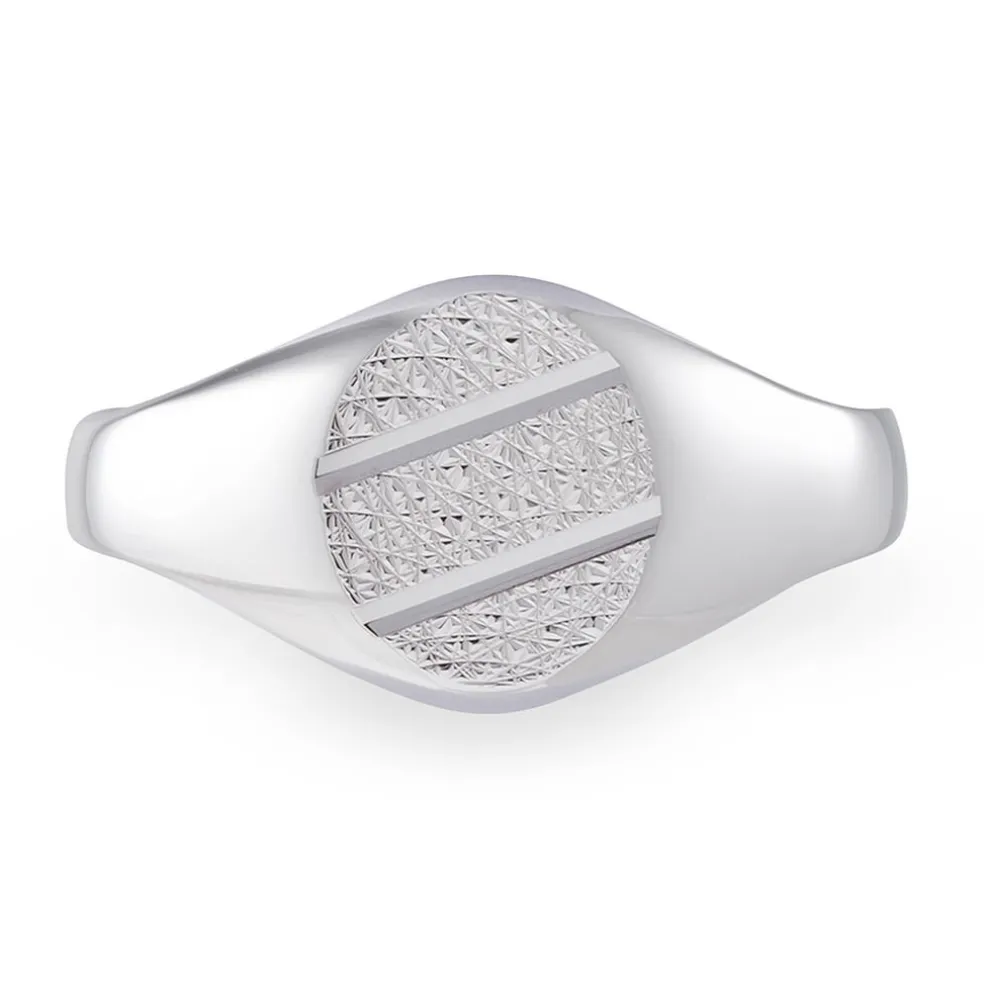 Chevalière Kety Argent Blanc