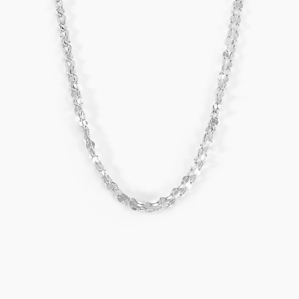 Collier Adelaide Argent Blanc