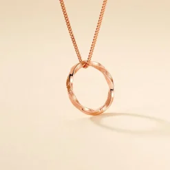 Collier Adnielle Argent Rose