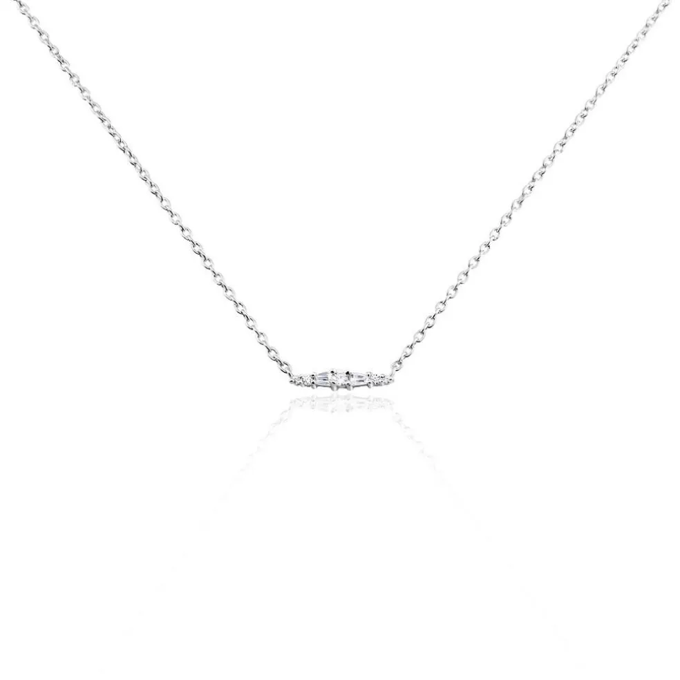Collier Adriaan Argent Blanc Oxyde De Zirconium