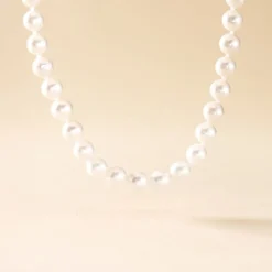 Collier Aicha Or Jaune Perle De Culture D'akoya