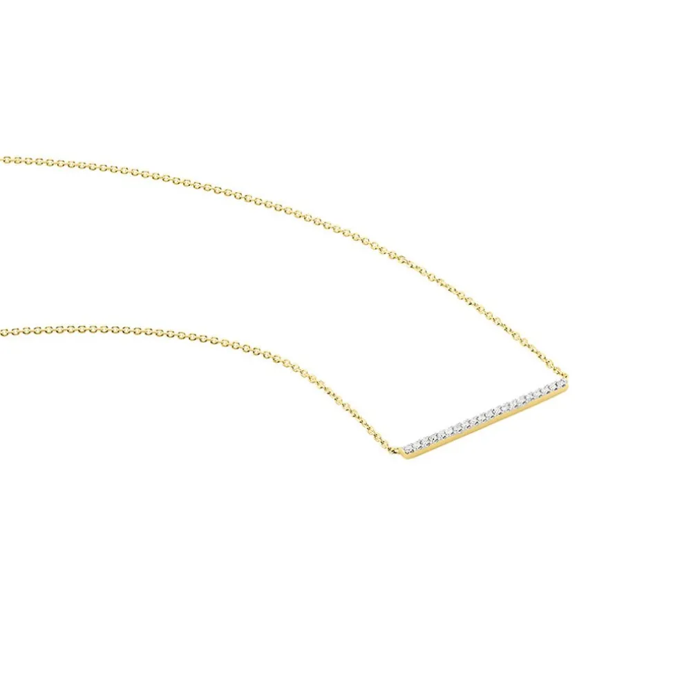 Collier Alayna Or Jaune Diamant