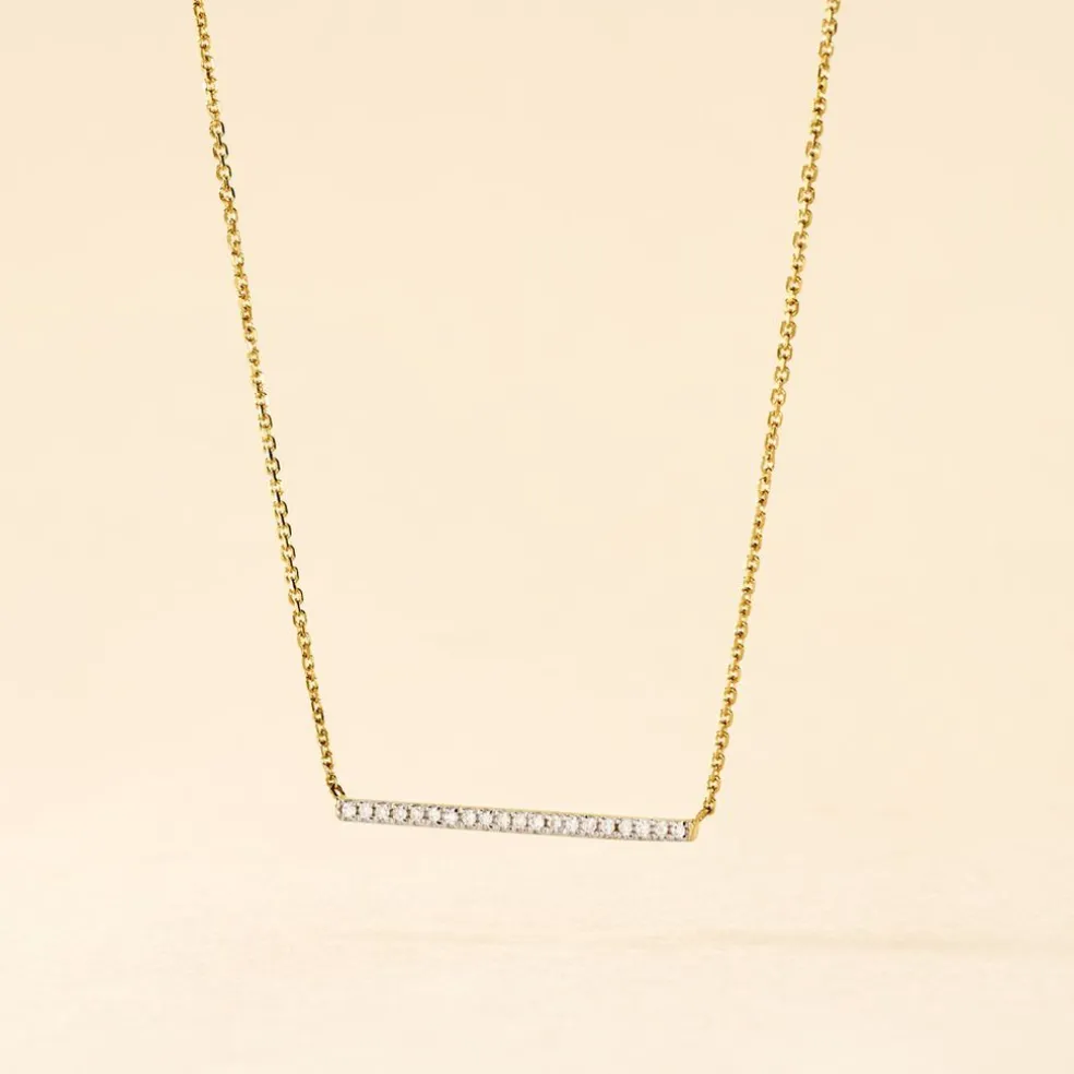 Collier Alayna Or Jaune Diamant