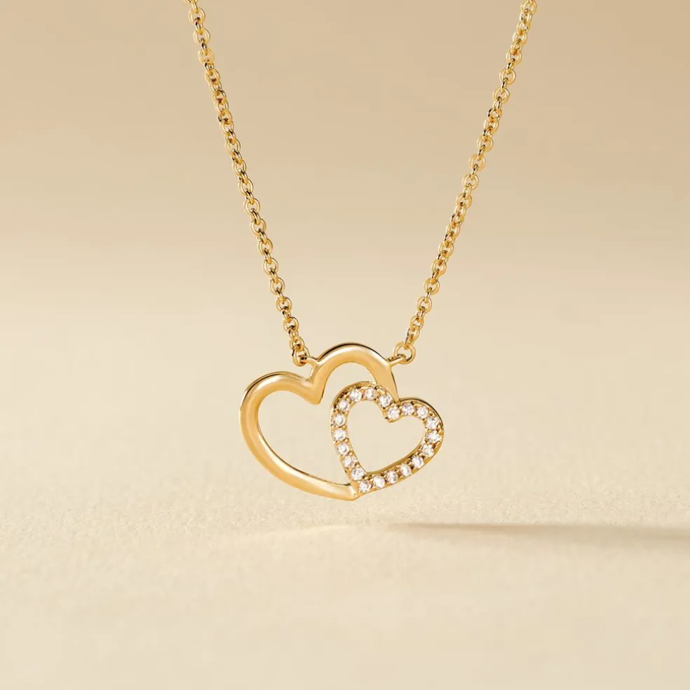 Collier Alexandra Plaqué Or Jaune Oxyde De Zirconium