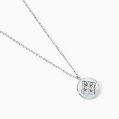 Collier Alexine Argent Blanc Oxyde De Zirconium