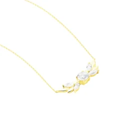 Collier Alexine Or Jaune Oxyde De Zirconium