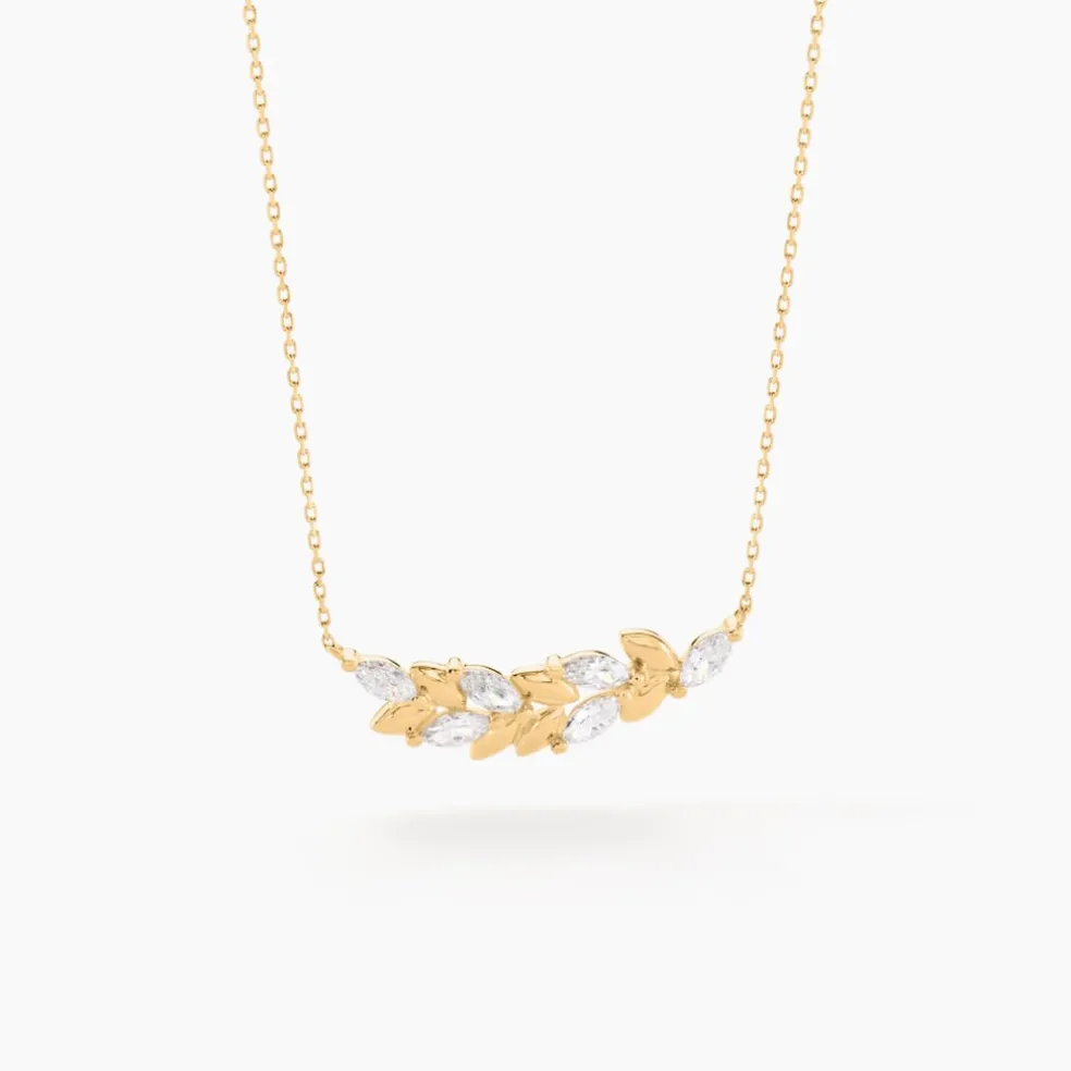 Collier Alexine Or Jaune Oxyde De Zirconium