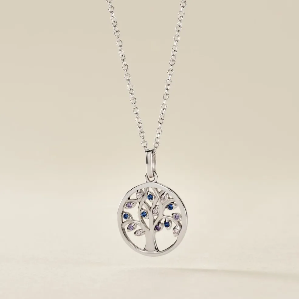 Collier Alive Argent Blanc Oxyde De Zirconium