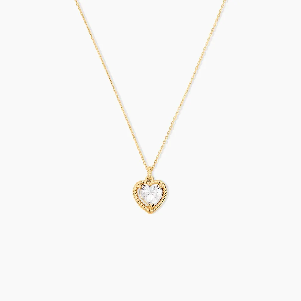 Collier Althea Or Jaune Oxyde De Zirconium